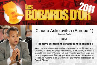 Claude Askolovitch - lauréat Bobards d’Or 2011